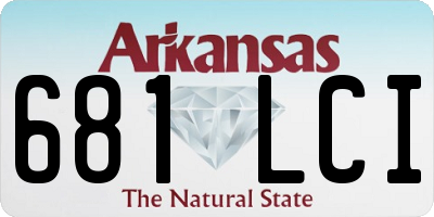 AR license plate 681LCI
