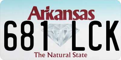 AR license plate 681LCK