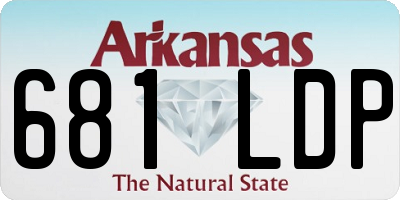 AR license plate 681LDP