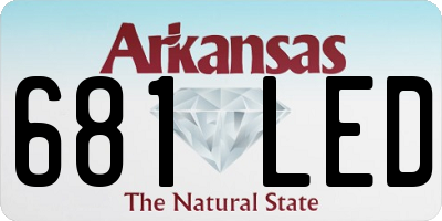 AR license plate 681LED