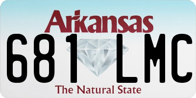 AR license plate 681LMC