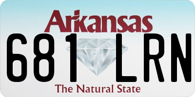 AR license plate 681LRN