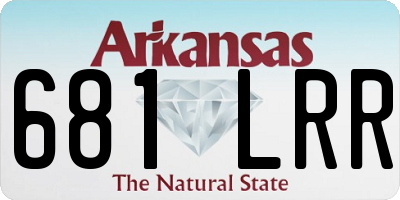 AR license plate 681LRR