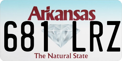 AR license plate 681LRZ