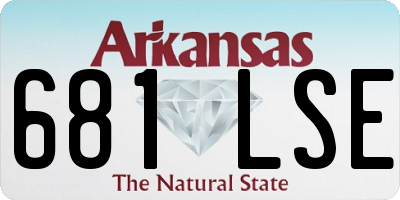 AR license plate 681LSE