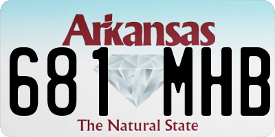AR license plate 681MHB