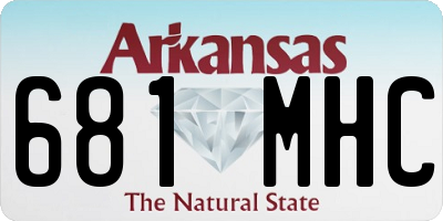 AR license plate 681MHC