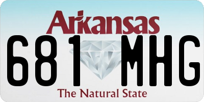 AR license plate 681MHG