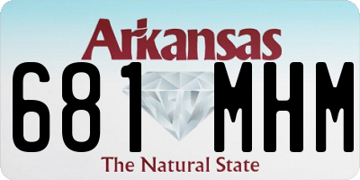 AR license plate 681MHM