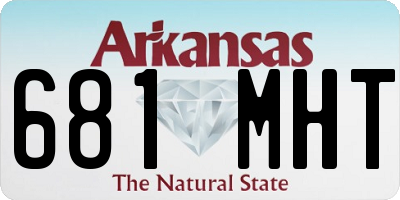 AR license plate 681MHT