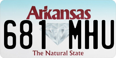 AR license plate 681MHU