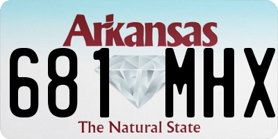 AR license plate 681MHX