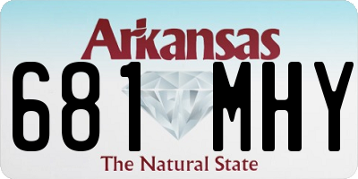 AR license plate 681MHY