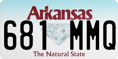 AR license plate 681MMQ
