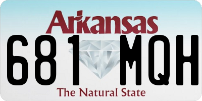 AR license plate 681MQH