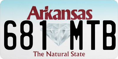 AR license plate 681MTB