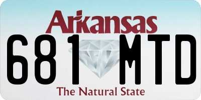 AR license plate 681MTD