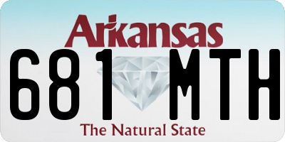 AR license plate 681MTH