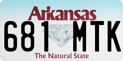 AR license plate 681MTK