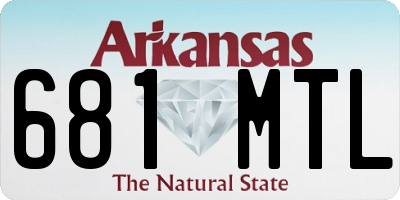 AR license plate 681MTL