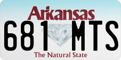 AR license plate 681MTS
