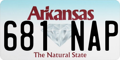 AR license plate 681NAP