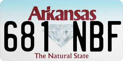 AR license plate 681NBF