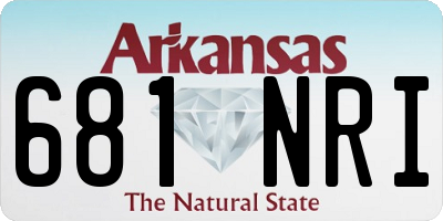 AR license plate 681NRI