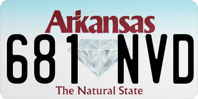 AR license plate 681NVD