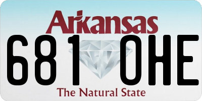 AR license plate 681OHE