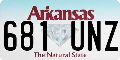 AR license plate 681UNZ