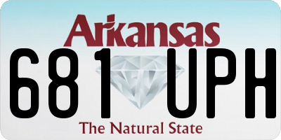 AR license plate 681UPH