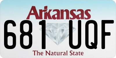 AR license plate 681UQF