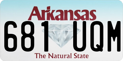 AR license plate 681UQM