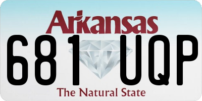 AR license plate 681UQP