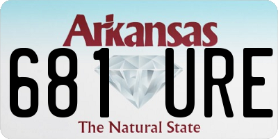 AR license plate 681URE