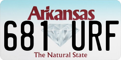 AR license plate 681URF