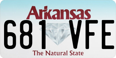 AR license plate 681VFE