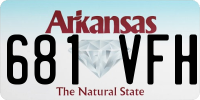 AR license plate 681VFH