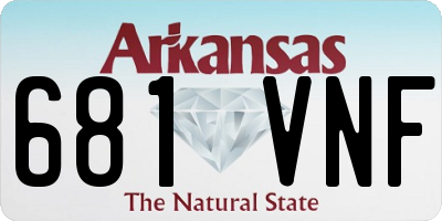 AR license plate 681VNF