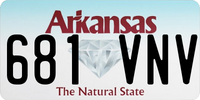AR license plate 681VNV