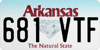 AR license plate 681VTF
