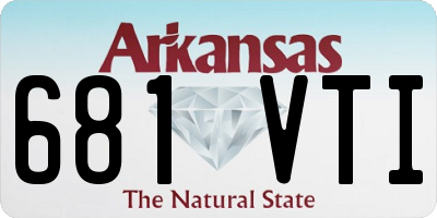 AR license plate 681VTI