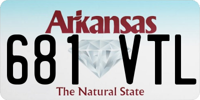 AR license plate 681VTL
