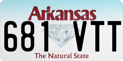 AR license plate 681VTT