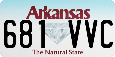 AR license plate 681VVC