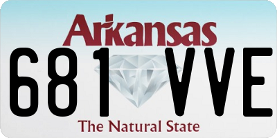 AR license plate 681VVE