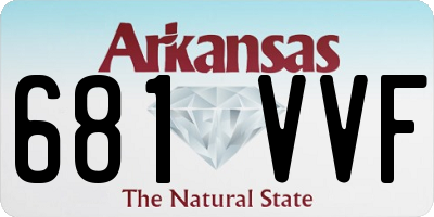 AR license plate 681VVF