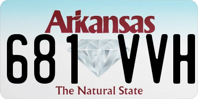 AR license plate 681VVH