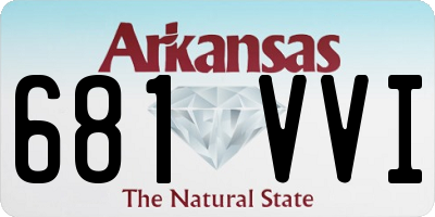 AR license plate 681VVI